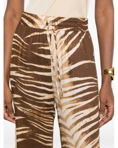 Pantalones fluidos con estampado de Just Cavalli