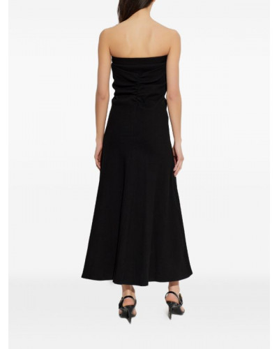 Vestido midi con detalle hebilla de Versace Jeans Couture