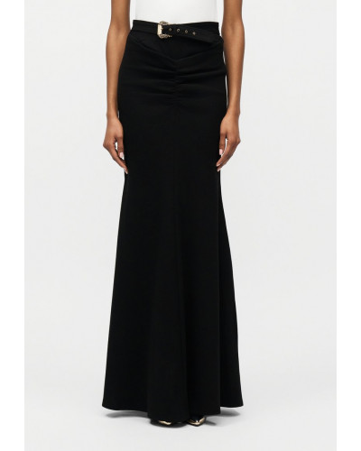 Falda larga con detalle hebilla de Versace Jens Couture
