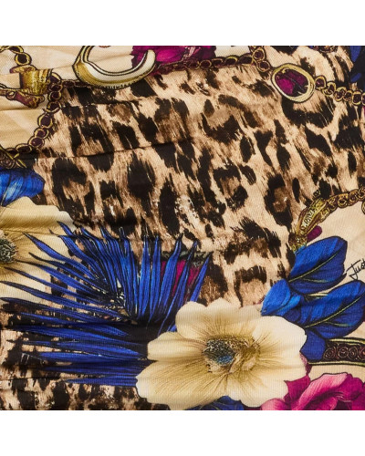 Falda drapeada estampada de Just Cavalli