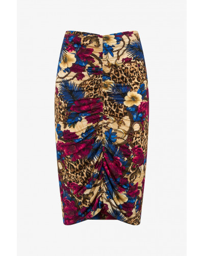 Falda drapeada estampada de Just Cavalli