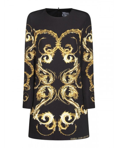 Vestido Versace Jens Couture con estampado barroco