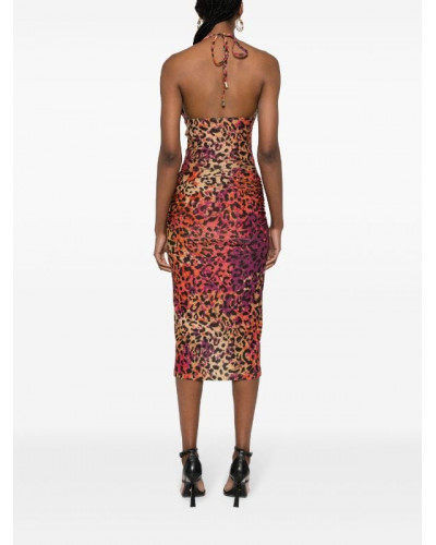 Vestido midi de Just Cavalli estampado