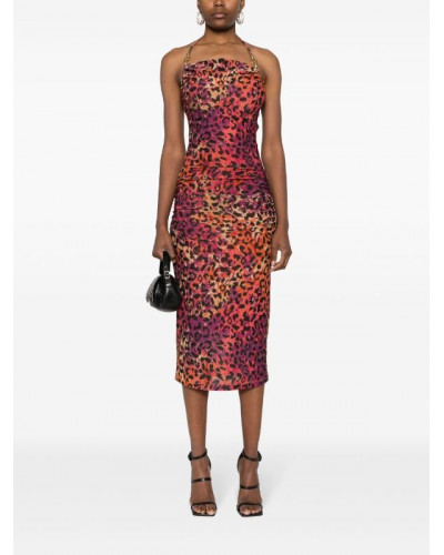 Vestido midi de Just Cavalli estampado