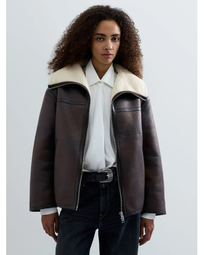 Chaqueta Replay oversize borreguito