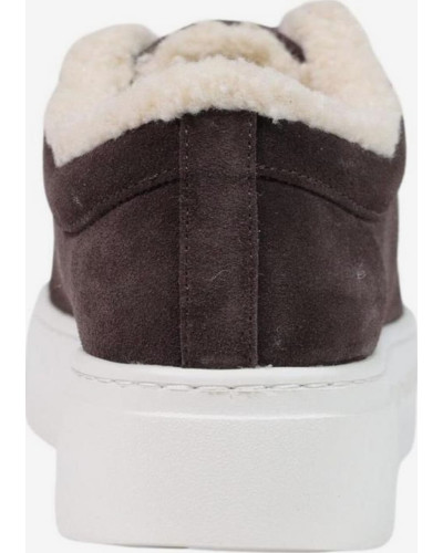 Deportivas de Armani Exchange con  efecto ante y ribete en borreguito