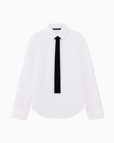 Camisa de Armani Exchange de popelín con corbata