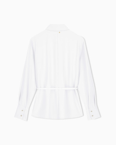 Camisa de Armani Exchange en crepé con cinturón