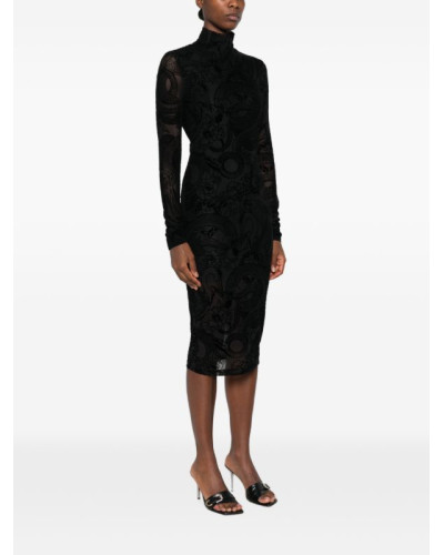 Vestido midi Just Cavalli cuello falso