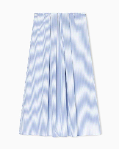 Falda midi de Armani Exchange con pliegues de rayas