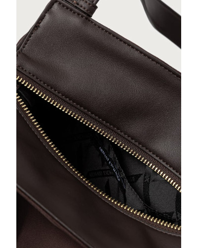 Bolso de mano Armani Exchange con efecto de ante