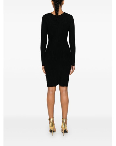 Vestido midi de Just Cavalli de punto de canalé