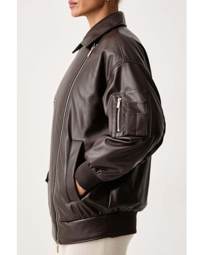 Chaqueta de Armani Exchange oversize de ecopiel