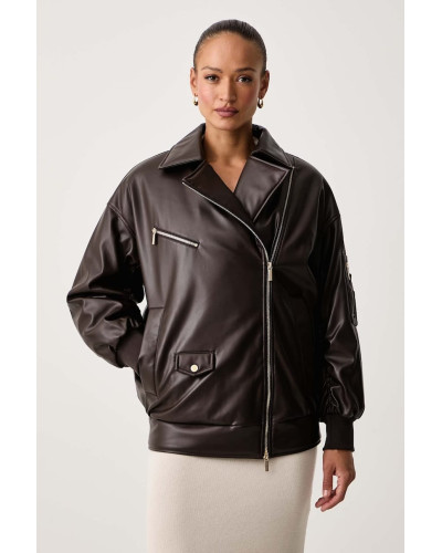 Chaqueta de Armani Exchange oversize de ecopiel