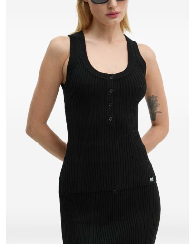 Top de Moschino Jeans de punto de canalé