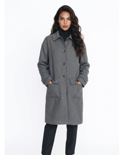 Abrigo de paño de Love Moschino de lana